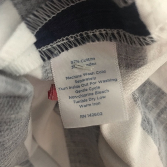 Stylish Navy and White Striped Tunic Top - Picture 3 of 6